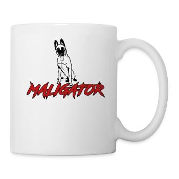 Maligator Belgischer Schäferhund - Tasse - Weiß - Rechts