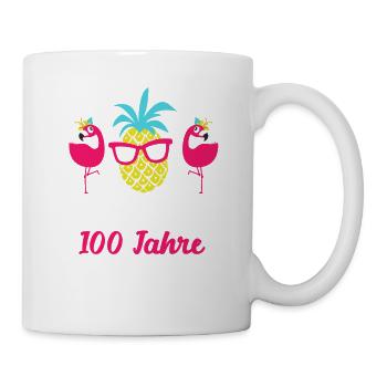 Helmut 100 Jahre Garantie - Tasse - Weiß - Rechts