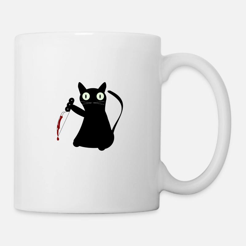 SERIAL KILLER CAT - Mug blanc - blanc