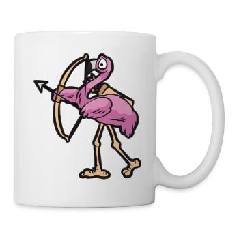 FLAMINGO ARCHERY - Mug blanc - blanc - Droite