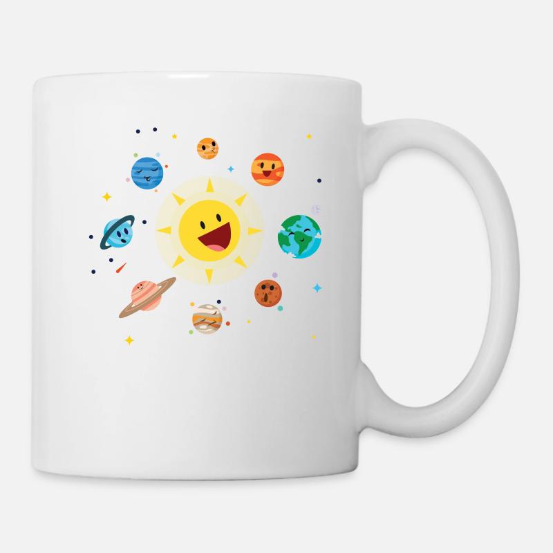 Solar System For Kids space lover Shirt - Tasse - Weiß