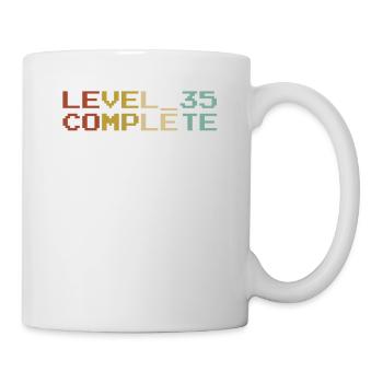 35 Jahre - 35. Geburtstag Level 35 Complete - Tasse - Weiß - Rechts