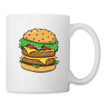 Burger - Mug blanc - blanc - Droite