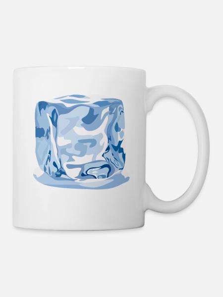 Eiswürfel - Tasse - Weiß