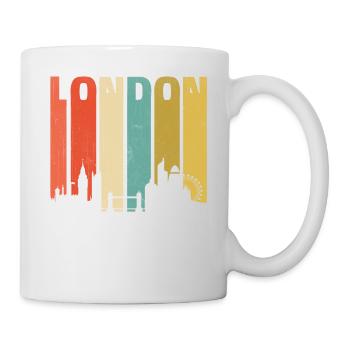 Vintage London Souvenir - Retro Stripes London - Mug - white - Right