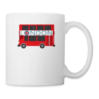 London Souvenir - London Bus - Tasse - Weiß - Rechts
