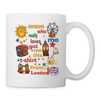 London Souvenir for Children - Someone Who Really Lo - Mug - white - Right