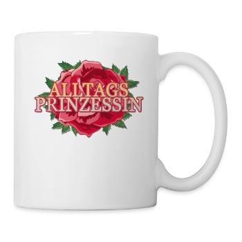 Alltags Prinzessin Muttertag Frauentag Geschenk - Tasse - Weiß - Rechts