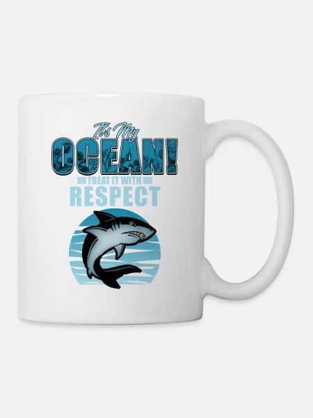 Hai - Tasse - Weiß
