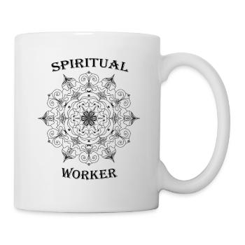 Mandala de travail spirituel - Mug blanc - blanc - Droite
