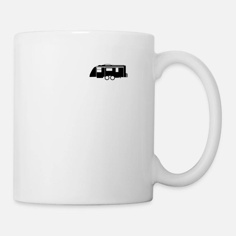 Wohnwagen Shirt - Tasse - Weiß