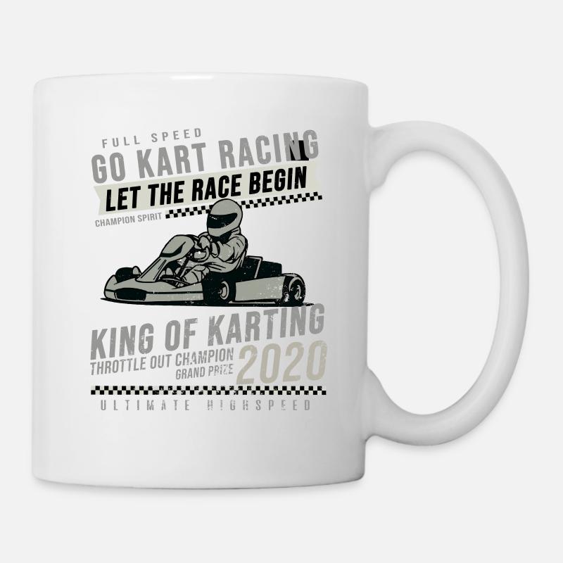 Go Kart - Tasse - Weiß
