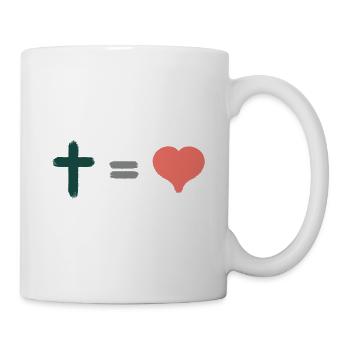 Hoffnung Gott & Christliche Klamotten - Tasse - Weiß - Rechts