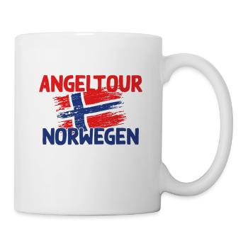 NORWEGEN - Angeltour - Norge Reise Geschenk - Tasse - Weiß - Rechts