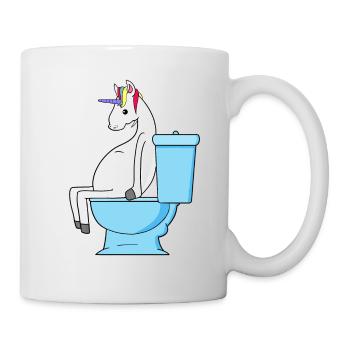 Unicorn Toilet Toilet Toilet Gift - Mug - white - Right