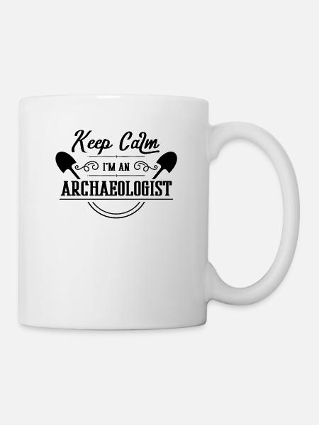 Creuser pelle équipe archéologue archéologie - Mug blanc - blanc