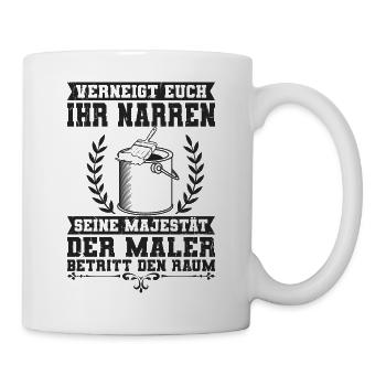 Maler - Tasse - Weiß - Rechts