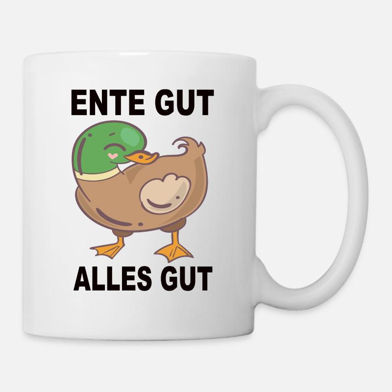 Ente - Tasse - Weiß