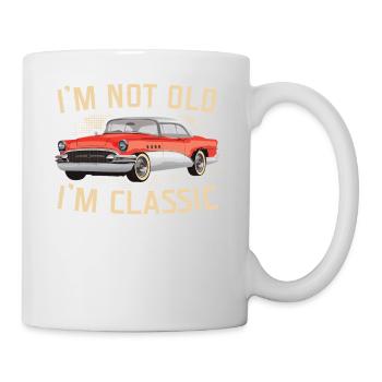 Je ne suis pas vieux, je suis classique Cool Vintage Car Fathers - Mug blanc - blanc - Droite