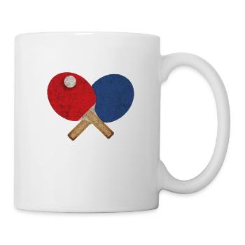 Tennis de table - Mug blanc - blanc - Droite