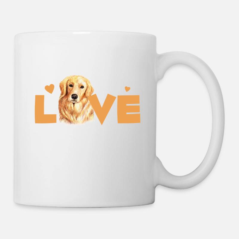 Golden Retriever Love - Mug blanc - blanc