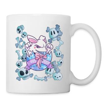 Easter bunny graveyard skull gift - Mug - white - Right