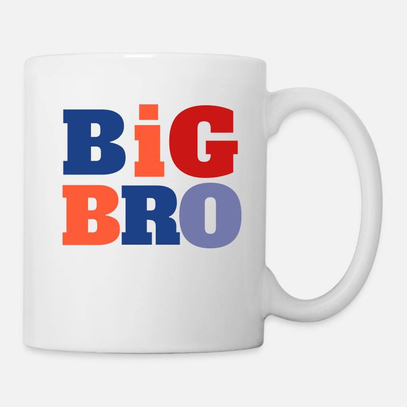 Big Bro Bruder Spruch - Tasse - Weiß