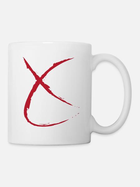 X Netzwerk - Tasse - Weiß