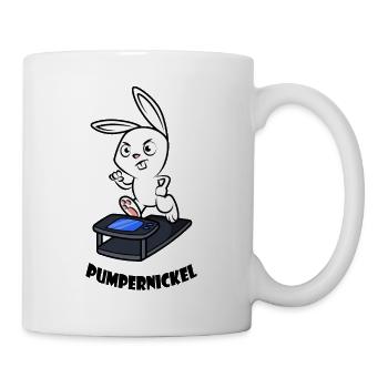 Pumpernickel Fitness Laufband Workout - Tasse - Weiß - Rechts