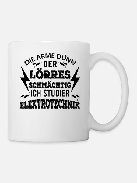 Elektrotechnik Lustig - Tasse - Weiß