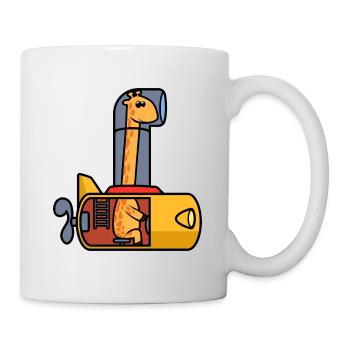 U-Boot Giraffe Lustig - Tasse - Weiß - Rechts