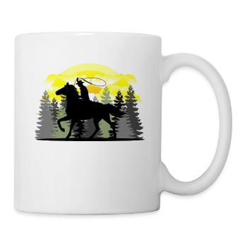 Westernreiten - Tasse - Weiß - Rechts