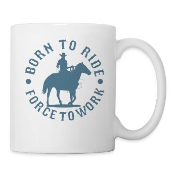 Westernreiten - Tasse - Weiß - Rechts