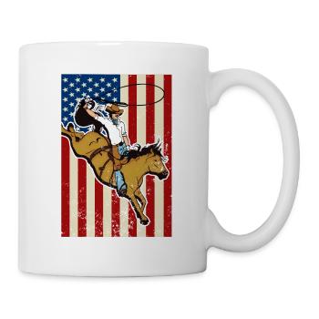 Westernreiten - Tasse - Weiß - Rechts