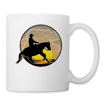 Westernreiten - Tasse - Weiß - Rechts