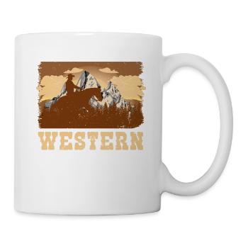 Westernreiten - Tasse - Weiß - Rechts