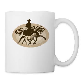 Westernreiten - Tasse - Weiß - Rechts