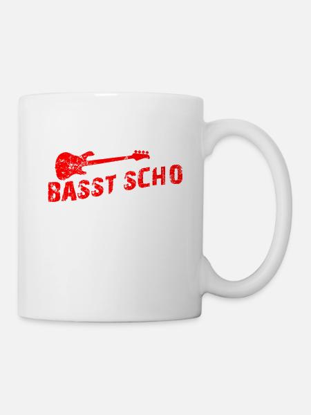 Bass Gitarre Geschenk I Musiker Basser Bassist - Tasse - Weiß