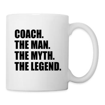 coach the man the myth the legend - Mug - white - Right