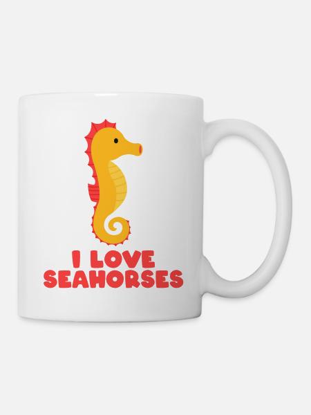 I LOVE SEAHORSES - Tasse - Weiß