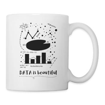 Daten Nerd - Tasse - Weiß - Rechts