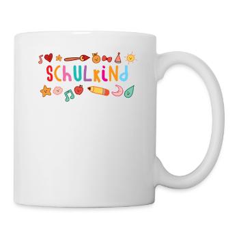 Schulkind Einschulung Schulbeginn - Tasse - Weiß - Rechts