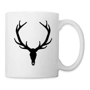 Stag - Hirsch - Tasse - Weiß - Rechts