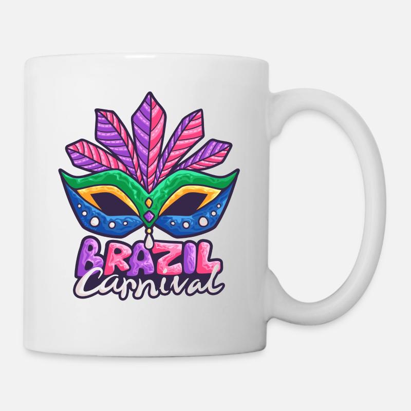 Carnaval Carnaval Brésil Costume - Mug blanc - blanc