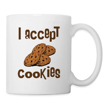 I accept cookies - Mug - white - Right