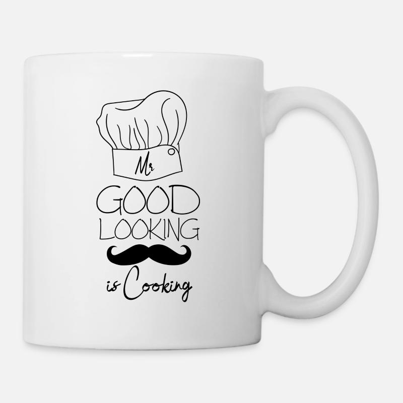 Mr. Good Looking kocht - Tasse - Weiß