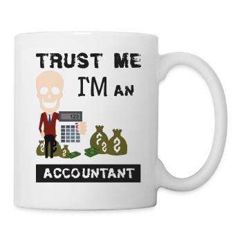 Comptable drôle - Mug blanc - blanc - Droite