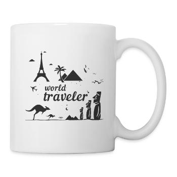 World Travel Travel Addicted - Mug - white - Right
