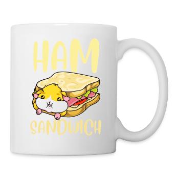 Sandwich au jambon idée cadeau hamster - Mug blanc - blanc - Droite