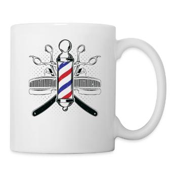 Get Faded Barber Shop Owner Stylist coupe de cheveux être - Mug blanc - blanc - Droite